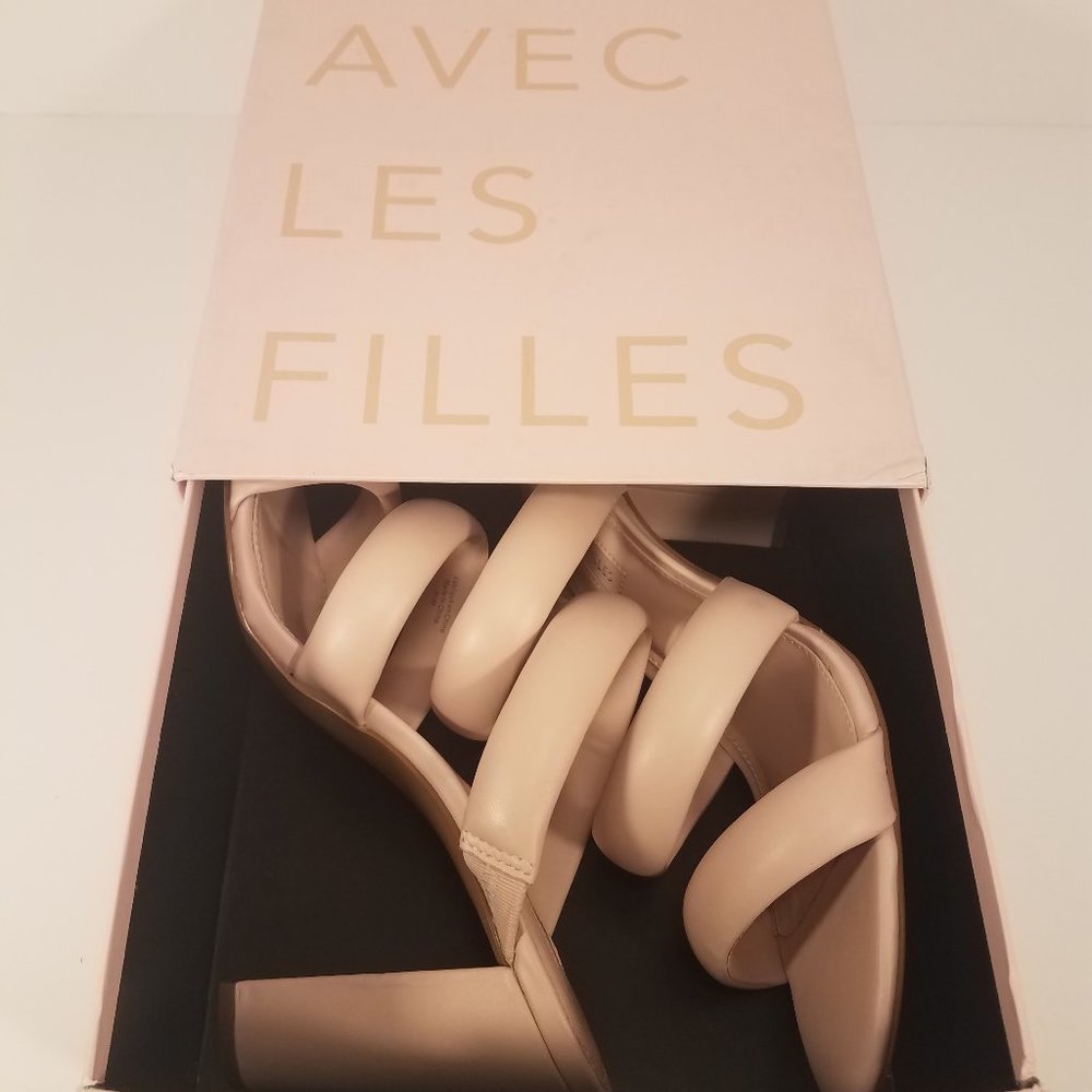 Avec Les Filles heels size 9.5m pink